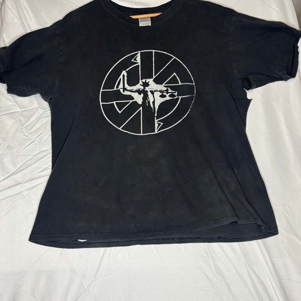 Vintage thrashed/faded Crass Punk Band T-Shirt Large